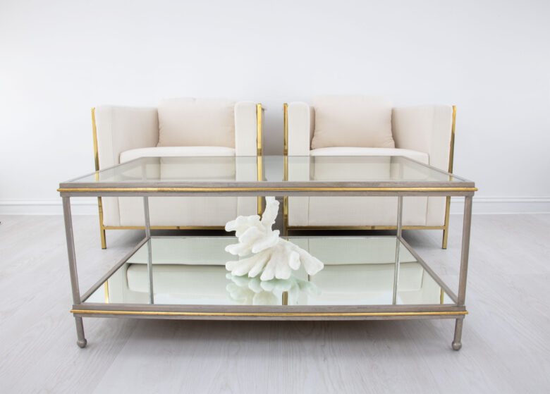 Lauren Champagne & Gold Coffee Table - Image 6