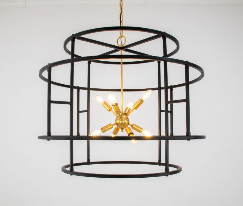 Lilou Black & Gold Chandelier - Image 4