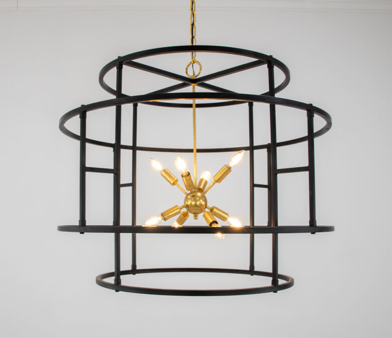 Lilou Black & Gold Chandelier - Image 5