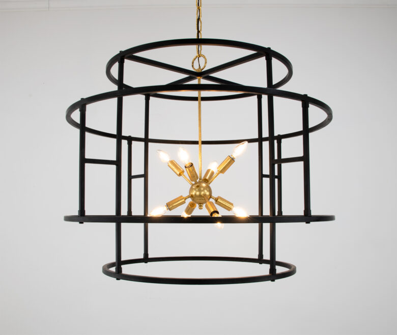 Lilou Black & Gold Chandelier - Image 3