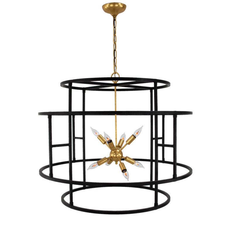 Lilou Black & Gold Chandelier