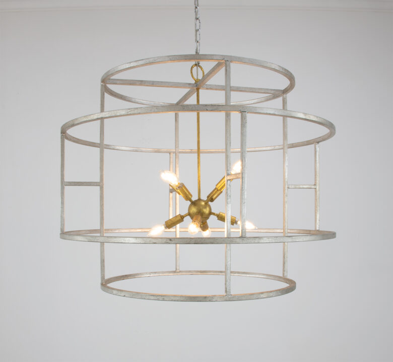 Lilou Silver & Gold Chandelier - Image 3