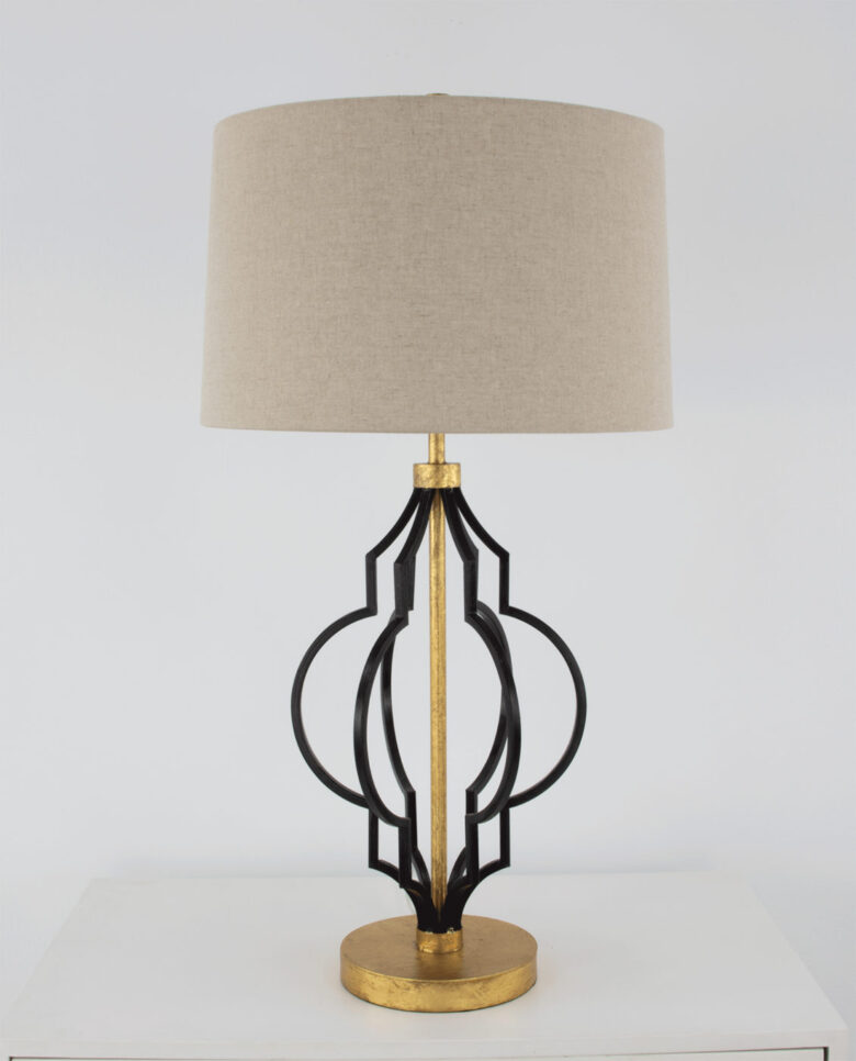 Luna Black & Gold Table Lamp - Image 5