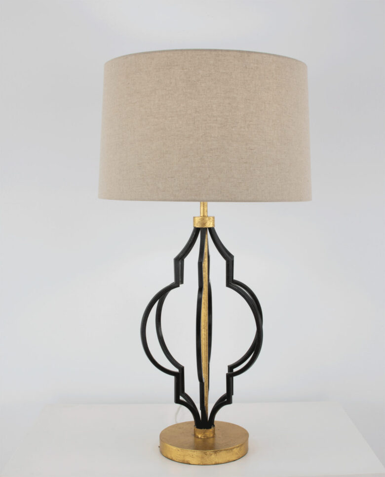 Luna Black & Gold Table Lamp - Image 2