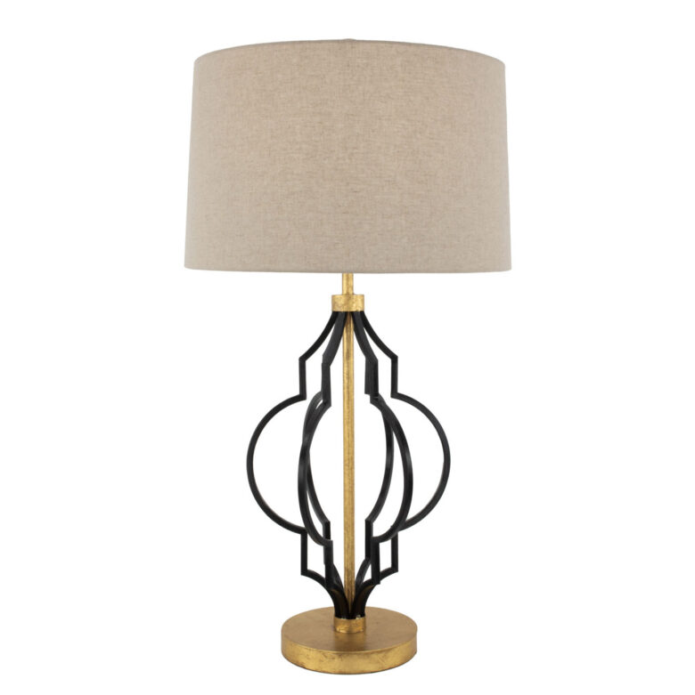 Luna Black & Gold Table Lamp