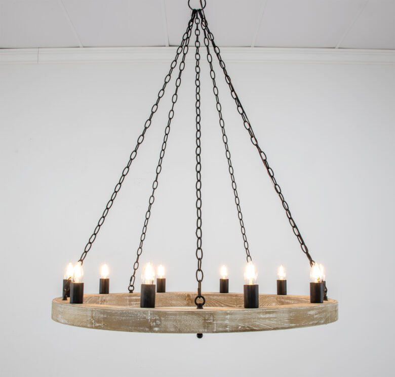 Malo Natural Oak Chandelier - Image 3