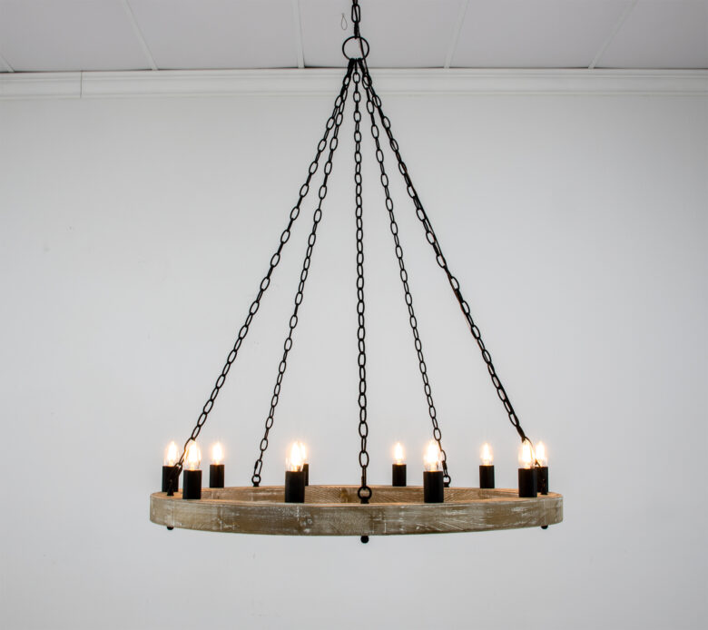 Malo Natural Oak Chandelier - Image 4