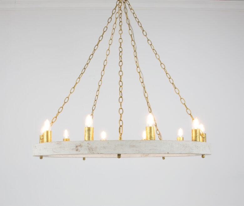 Malo White & Gold Chandelier - Image 4