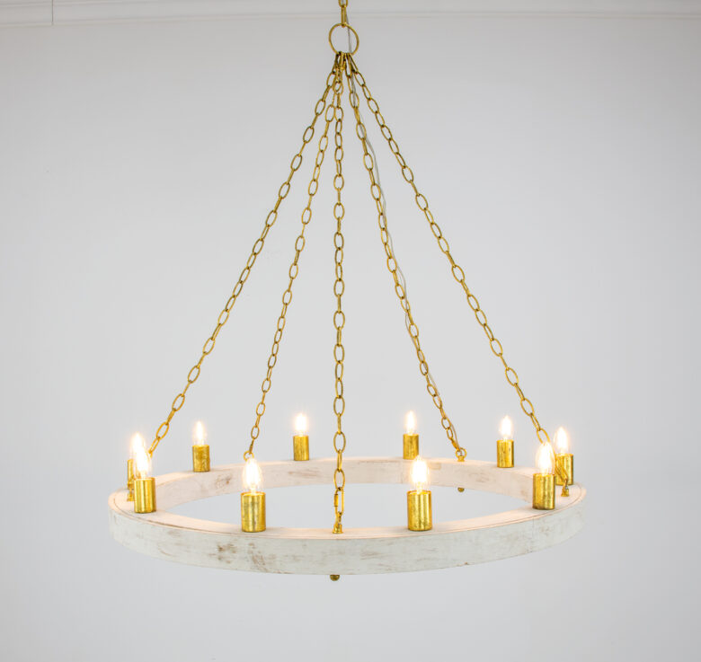 Malo White & Gold Chandelier - Image 3