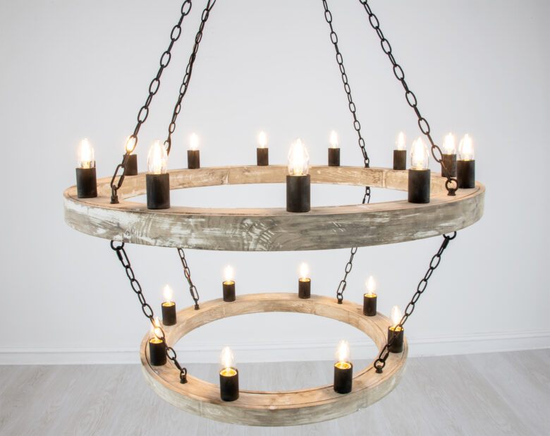 Maloz Natural Oak Chandelier - Image 2