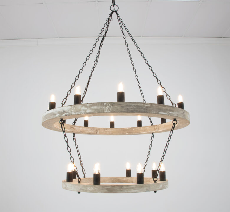 Maloz Natural Oak Chandelier - Image 3