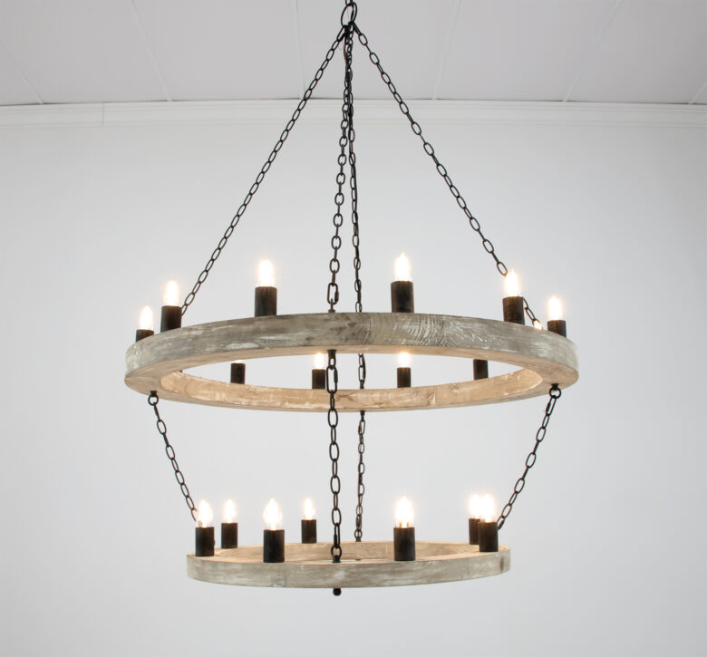 Maloz Natural Oak Chandelier - Image 4