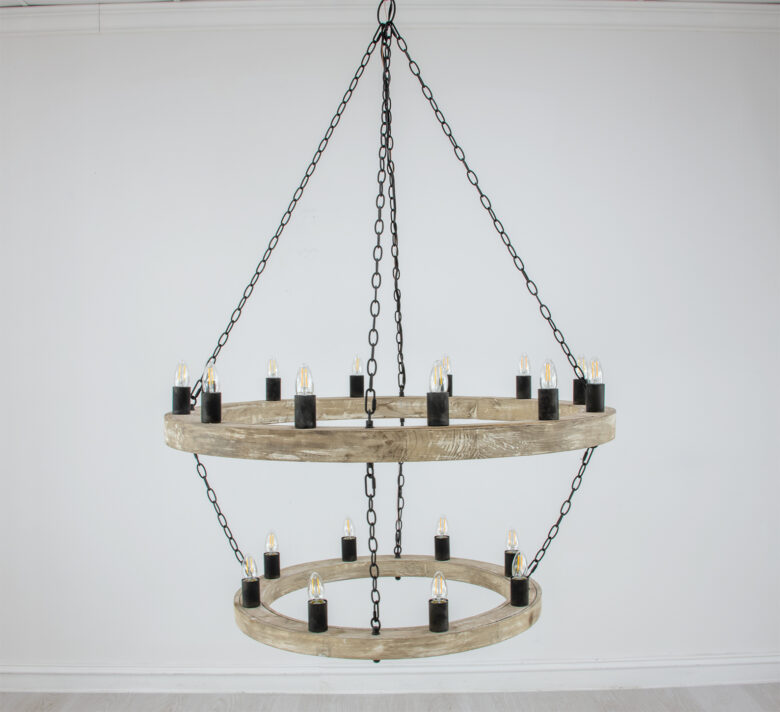 Maloz Natural Oak Chandelier - Image 7