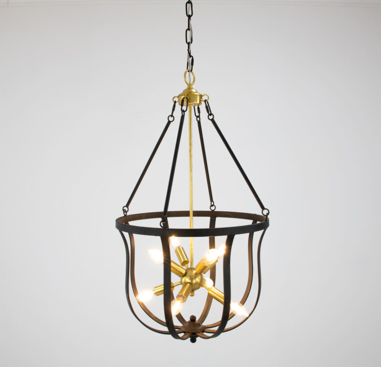 Maxim Black & Gold Chandelier - Image 3