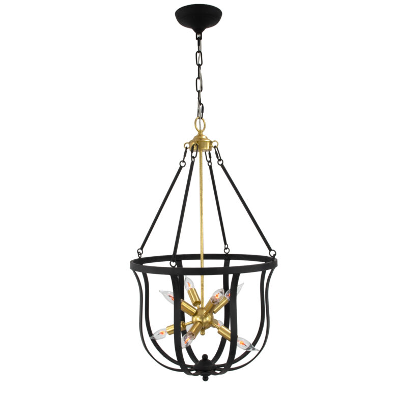 Maxim Black & Gold Chandelier