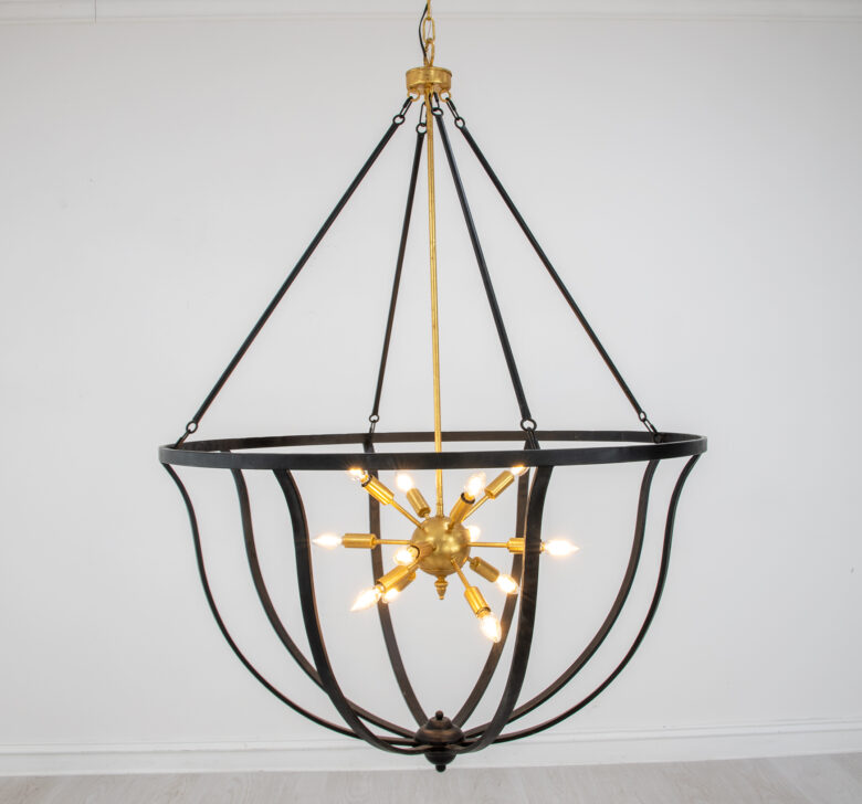 Maxime Black & Gold Chandelier - Image 3