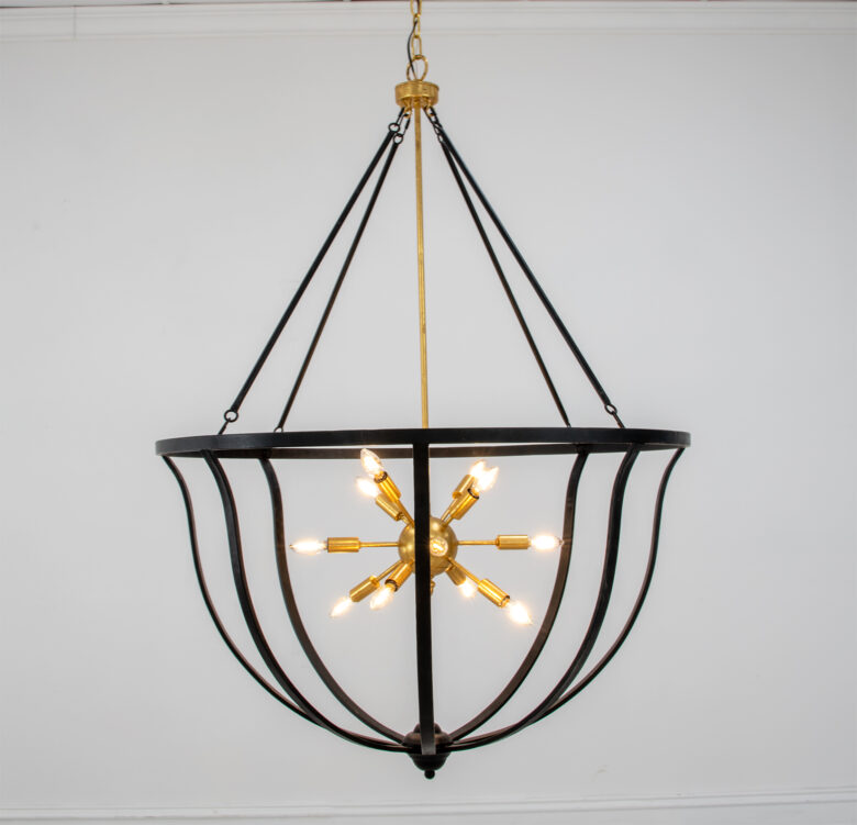 Maxime Black & Gold Chandelier - Image 2