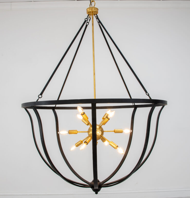 Maxime Black & Gold Chandelier - Image 4