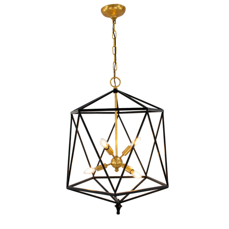 Victor Black & Gold Chandelier- Lillian Home