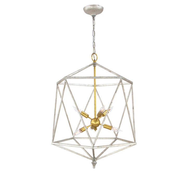 Victor Silver & Gold Chandelier- Lillian Home