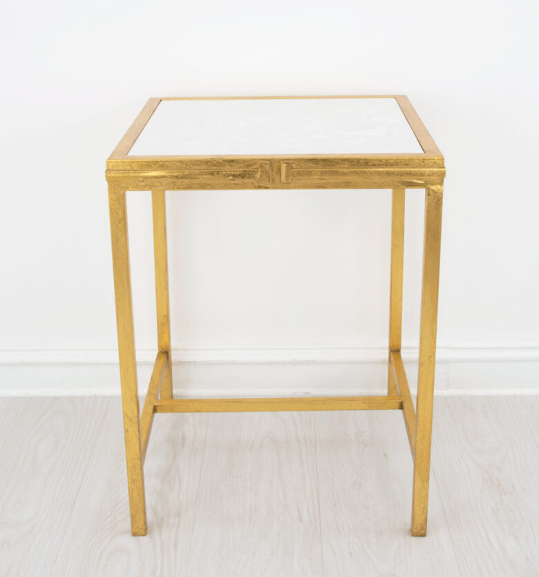 Celine Gold Square Side Table - Image 3