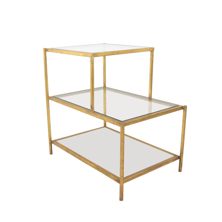 Hanna Gold Side Table- Lillian Home