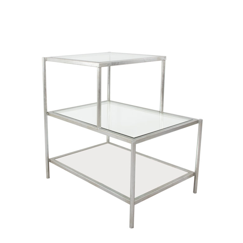 Hanna Silver Side Table- Lillian Home