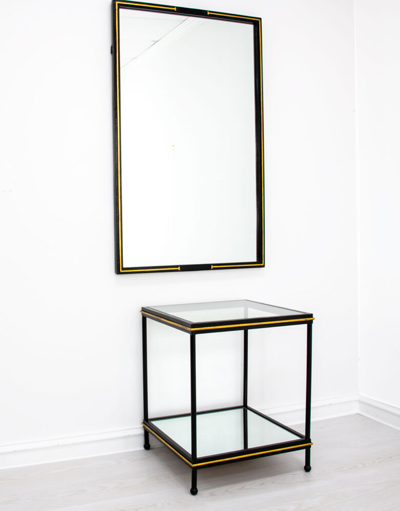 Lauren Black & Gold Side Table - Image 2