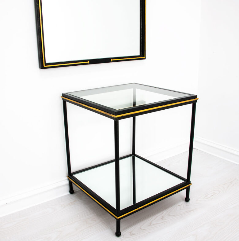 Lauren Black & Gold Side Table - Image 3