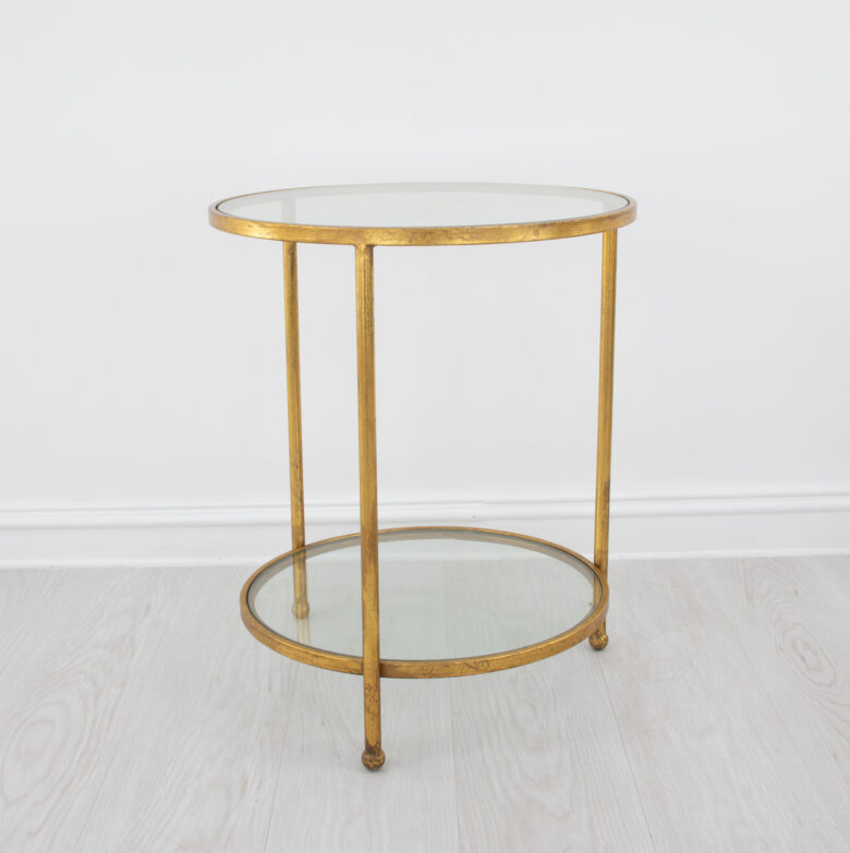 Lilia Gold Round Side Table - Image 3