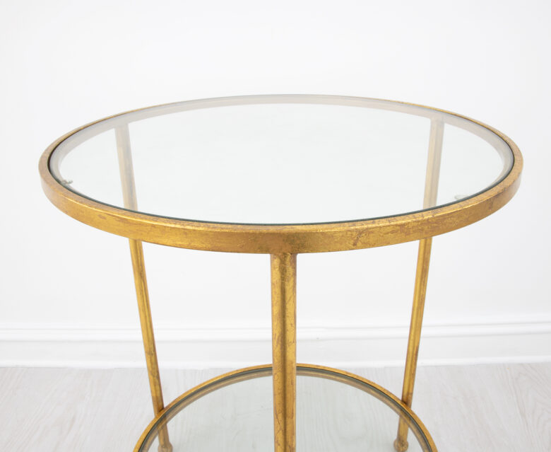 Lilia Gold Round Side Table - Image 6