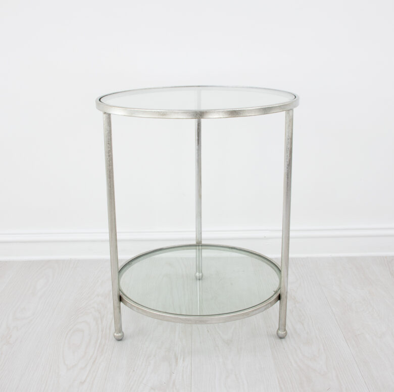 Lilia Silver Round Side Table - Image 2