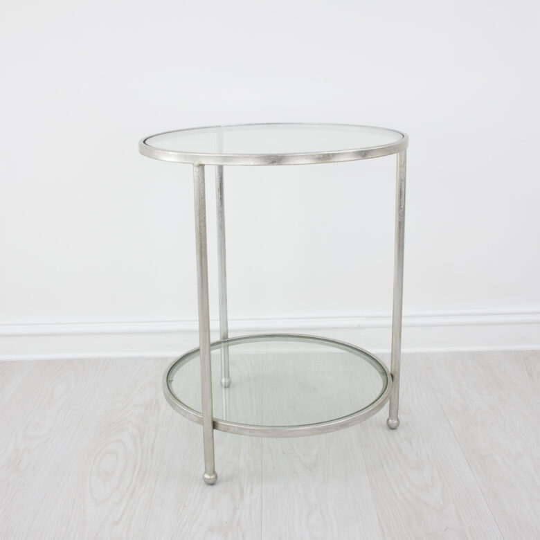 Lilia Silver Round Side Table - Image 3