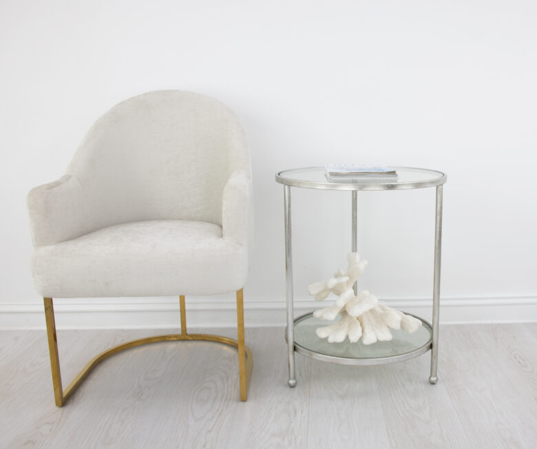 Lilia Silver Round Side Table - Image 7