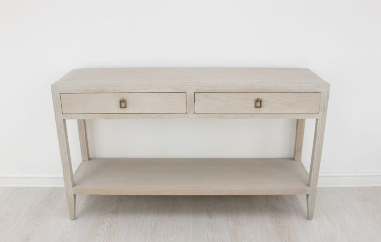 Maribel Light Oak Console Table - Image 4