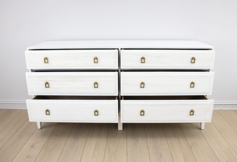 Mason Long White Dresser - Image 4