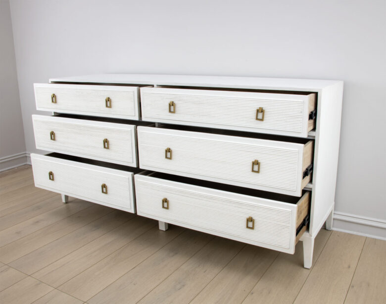 Mason Long White Dresser - Image 5