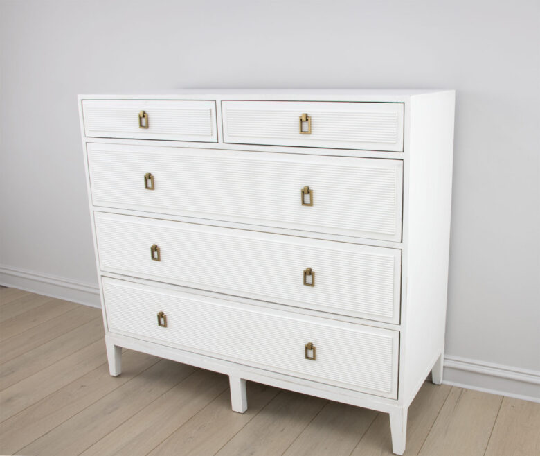 Mason Tall White Dresser - Image 4