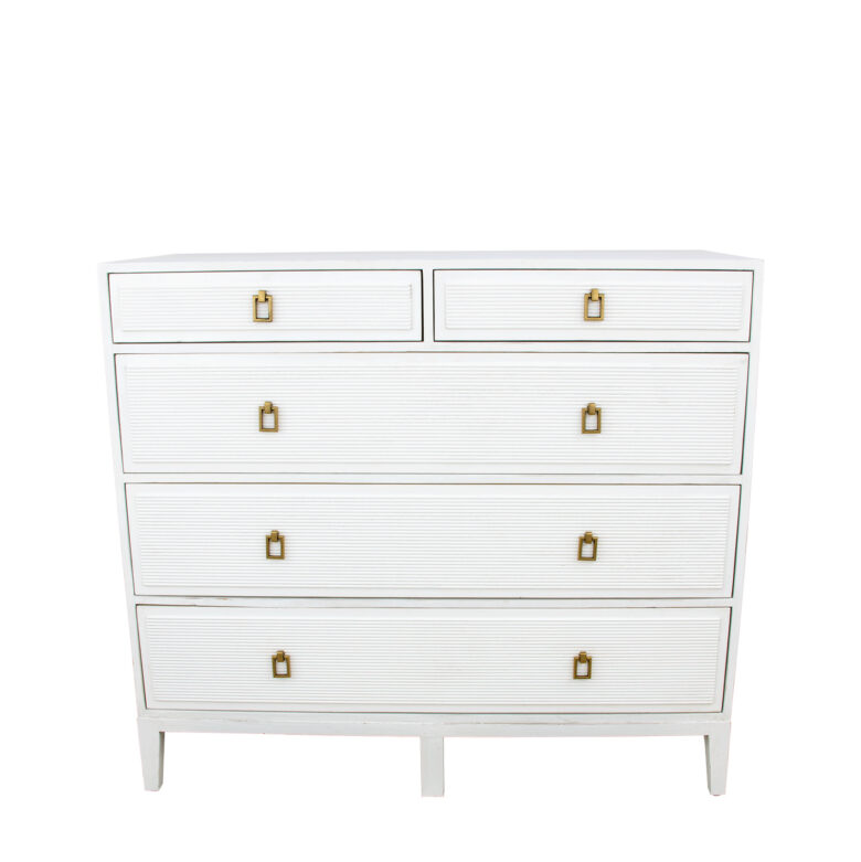 Mason Tall White Dresser- Lillian Home