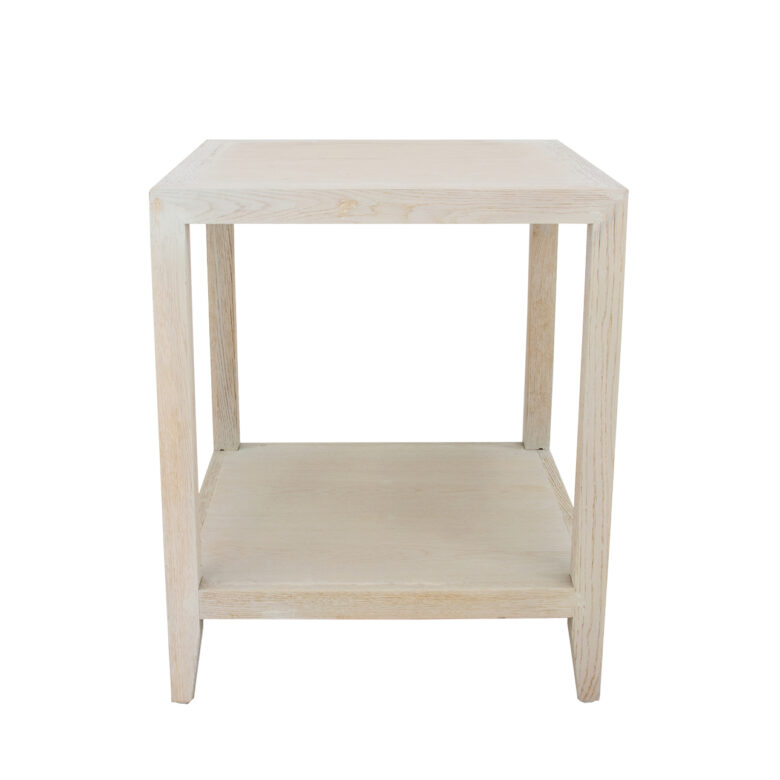 Noel Square Oak Side Table- Lillian Home