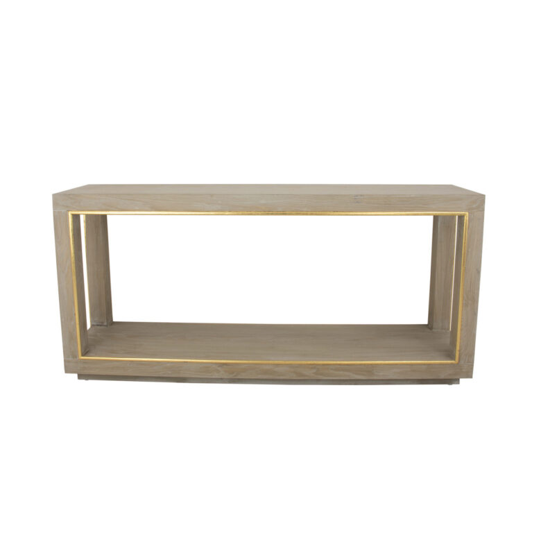 Odetta Natural Oak Console Table- Lillian Home