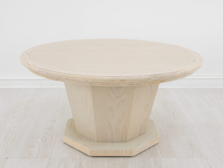 Olivia Oak Round Coffee Table - Image 4