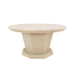 Olivia Oak Round Coffee Table- Lillian Home