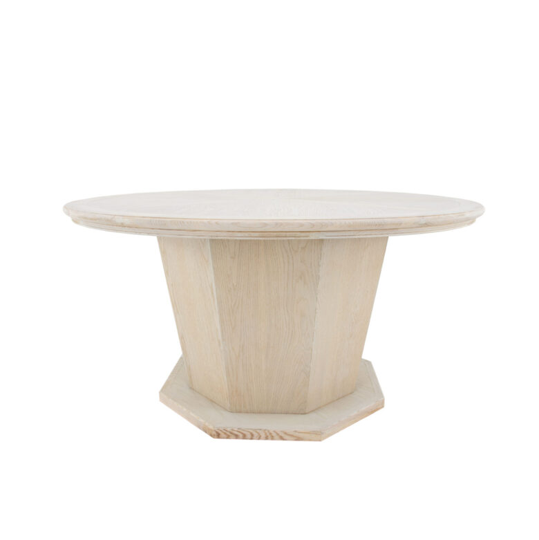 Olivia Oak Round Dining Table- Lillian Home