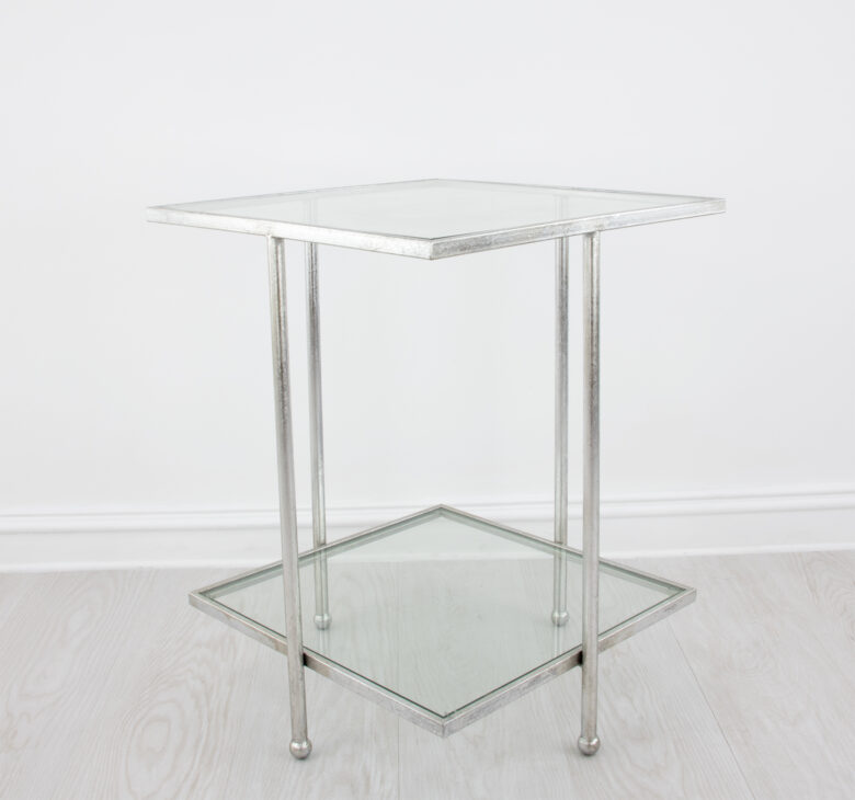 Romana Silver Square Side Table - Image 4