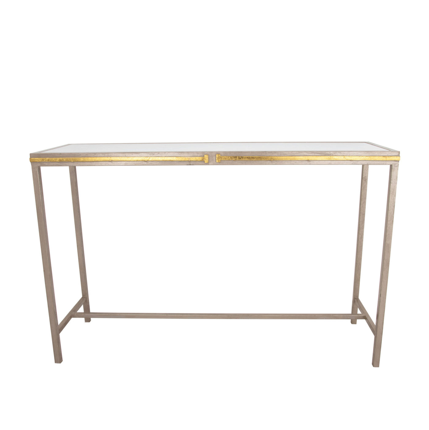 Tiffany Champagne & Gold Console Table- Lillian Home
