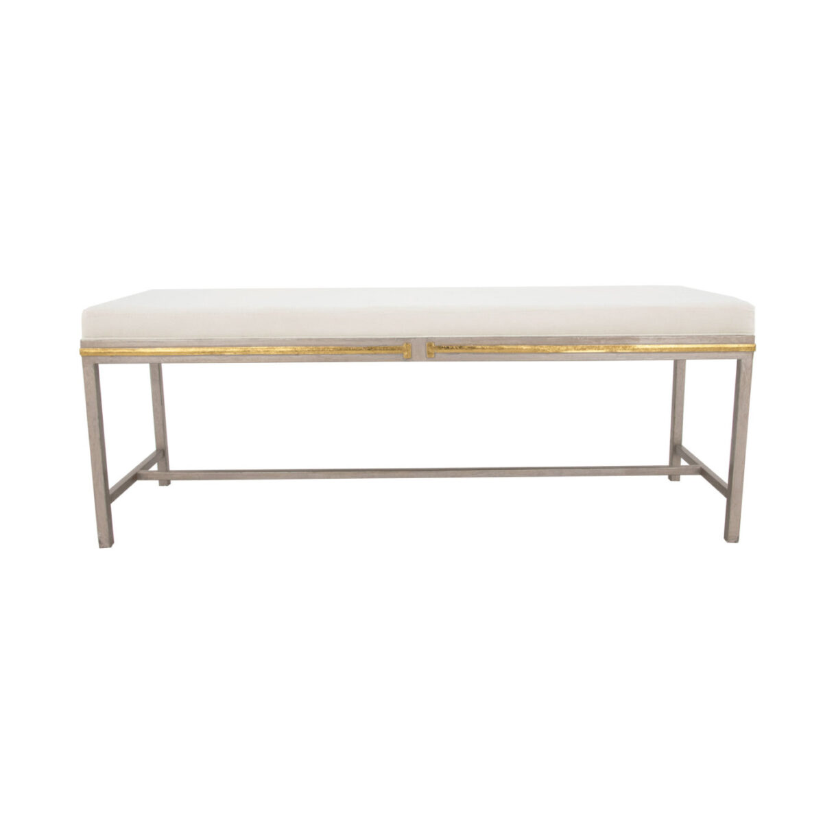 Khloe Gold Leaf 2 Shelves Round Coffee Table | Glass Gold Coffee Table