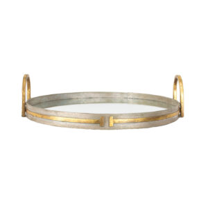 Tiffany Champagne & Gold Tray- Lillian Home