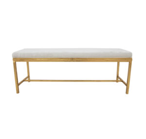 Tiffany Gold Long Bench- Lillian Home