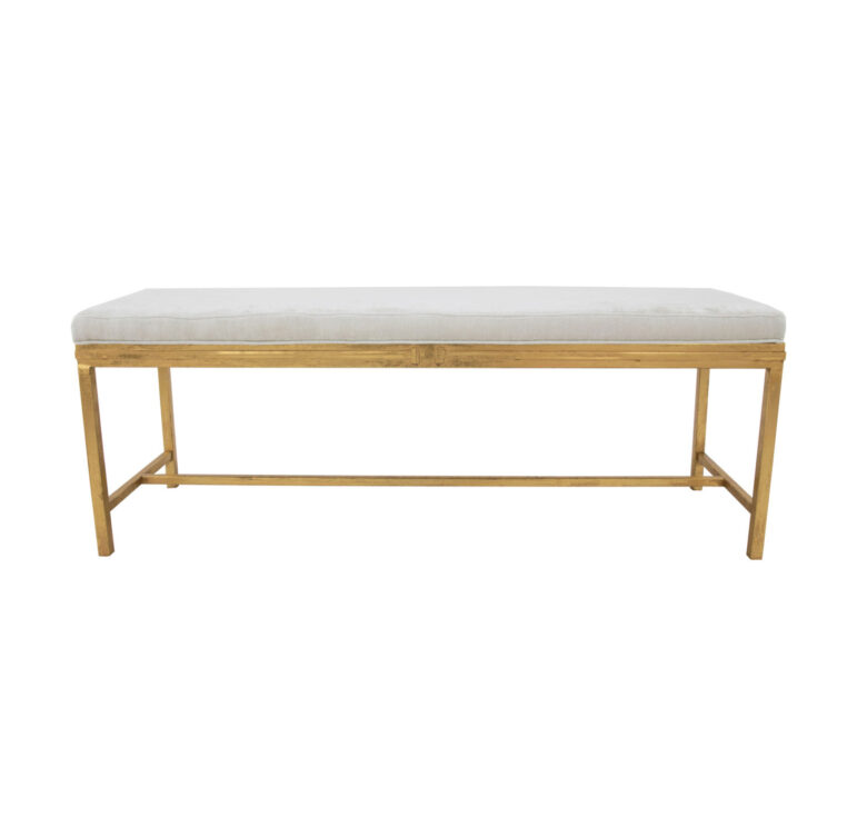 Tiffany Gold Long Bench- Lillian Home